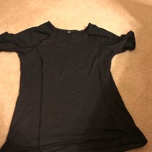 Lululemon black running T-shirt